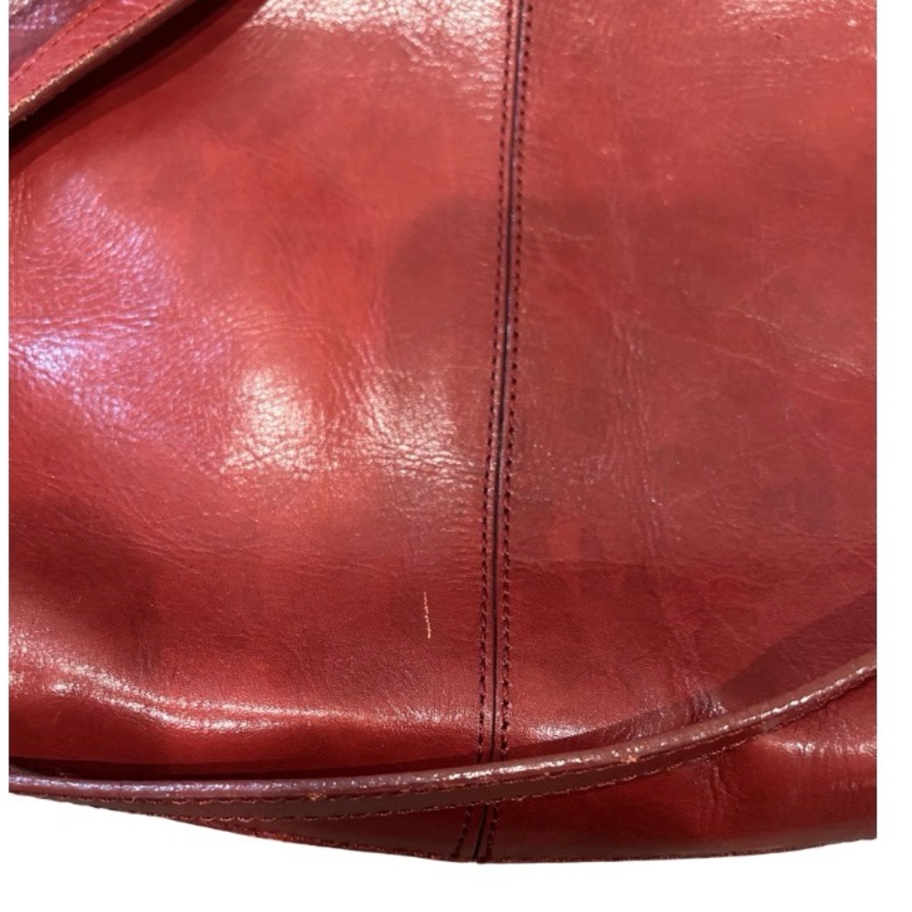 Vintage Ellington Red Leather Convertible Backpack Purse - Picture 7 of 10